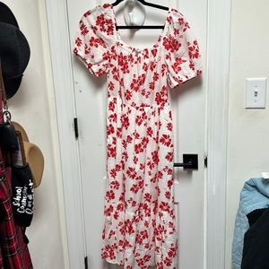 J.Crew Floral Puff Sleeve Dress